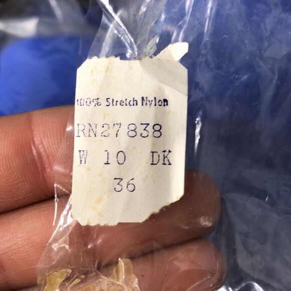 Vintage 60s 70s Retro One Piece Stretch Nylon Swimsuit Pin Up Mod Playsuit Blue - Picture 16 of 16